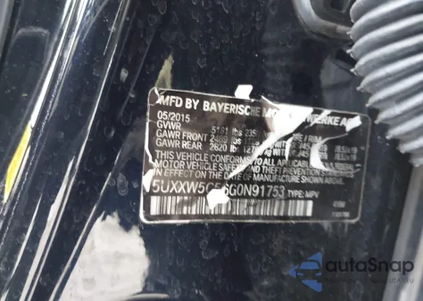 2016 BMW X4 xDrive35I z USA, uszkodzony, nr VIN 5UXXW5C56G0N91753